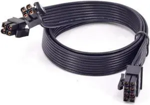 Aomoproing  PCIe 8 Pin Male to CPU 8 Pin (4+4) Male EPS-12V Motherboard Power Adapter Cable for Seasonic Modular Power Supply, 60cm