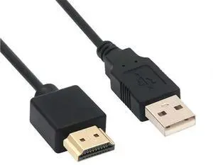 AOMOPROING USB to HDMI Charger Cable 0.5M, USB to HDMI Fast Charging Cable Cordfor Mac iOS Windows 12/11/10/Vista/XP, HDTV, Satellite Box, Blu-Ray Player, etc