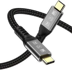 AOMOPROING USB 4 Cable for Thunderbolt 4 Cable 3.3ft, 40Gbps USB C Thunderbolt Cables, 240W USB-C to USB C Cable Support 8K 60Hz Video, Compatible with Thunderbolt 4/3, USB4/3, Type C