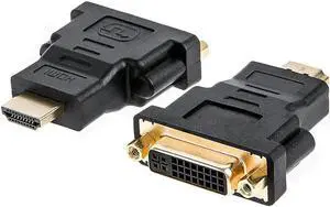 AOMOPROING HDMI to DVI Adapter, [2-Pack] Bi-Directional HDMI Male to DVI Female Converter, 1080P DVI to HDMI Conveter, 3D for PS3,PS4,TV Box,Blu-ray,Projector,HDTV,0.15M Black
