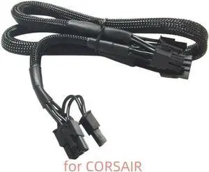 Aomoproing  New 8P TO DUAL 8PIN PCIE VGA POWER CABLE for CX550M CX650M CX750M RM650X