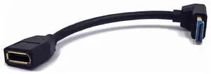 AOMOPROING 5.9 Inch DisplayPort 8K Extension Cable, 90 Degree Up Angle DP 1.4 Version Male to DP 1.4 Version Female Adapter Extender Cable, Support 8K@60Hz & 4K@ 144Hz