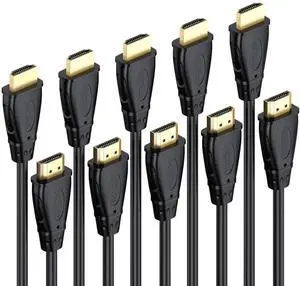 AOMOPROING HDMI Cable 6 FT 5-Pack, 4K@60Hz ARC/eARC HDMI 2.0 Cable for Soundbar, High Speed HDMI Cable for HDCP 2.2, HDR, TV, PS4, PS5, Xbox, Roku, Gaming, Computer, Monitor and More AOMOPROING HDMI Cable 6 FT 5-Pack, 4K@60Hz ARC/eARC HDMI 2.0 Cable for Soundbar, High Speed HDMI Cable for HDCP 2.2, HDR, TV, PS4, PS5, Xbox, Roku, Gaming, Computer, Monitor and More