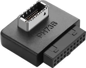 Aomoproing USB 3.0 Front Panel Header USB 3.0 19/20Pin to Type E Motherboard Header Adapter 19Pin Female to Type-E Female Front Connector Converter