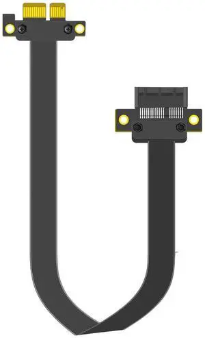 Aomoproing  300mm PCIe 3.0 X1 Riser Cable for M.2, WiFi, Firewire, USB, Sound Cards, etc
