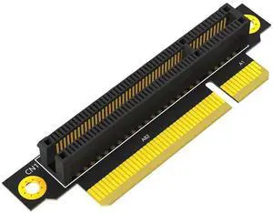 Aomoproing  PCI-e 8X 3.0 90 Degree Reverse Male to Female Riser Card for 1U Server (Installation Direction Towards CPU) (Height: 20cm)