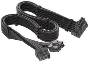 12VHPWR 90 Degree Adapter for C.orsair PCIE 5.0 16AWG 600W 12VHPWR Adapter Dual 8 Pin PCIe to 16 Pin 12+4 Pin for RTX 4090 4080 3090TI 4070Ti Graphics Card GPU, ONLY for C.orsair Power Supply (Type B)