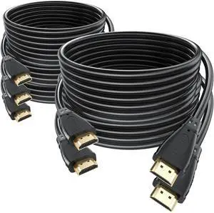 AOMOPROING HDMI 2.0 Cable 10FT 5-Pack, 4K@60Hz UHD, High Speed HDMI Cable Male to Male Adapter for ARC & CL3 Rated | for Soundbar, Laptop, Monitor, PS5, PS4, Xbox One, Fire TV, etc