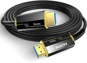 AOMOPROING 8K Fiber Optic HDMI Cables 20Ft, 48Gbps Ultra High Speed HDMI 2.1 Cable, 8K@60Hz 4K@120Hz, HDR10 HDCP 2.2&2.3, Compatible for PlayStation 5 /Xbox PC HDTV, Male-to-Male Gold Plated Connector