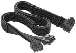 12VHPWR 90 Degree Adapter for C.orsair PCIE 5.0 16AWG 600W 12VHPWR Adapter Dual 8 Pin PCIe to 16 Pin 12+4 Pin for RTX 4090 4080 3090TI 4070Ti Graphics Card GPU, ONLY for C.orsair Power Supply (Type A)