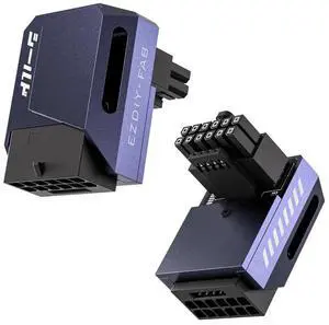 Aomoproing  PCIe 5.0 Adapter - 600W 12+4pin,16pin 12VHPWR GPU Power Connector,12V-2x6 GPU Adapter,90 Degree Right Angle - Compatible with RTX 3090Ti, 4070Ti, 4080, 4090 GPU - STD Type, Purple, 1 Pack
