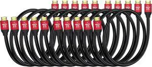 AOMOPROING HDMI 2.0 Cable 3FT, 10-Pack, High Speed 18Gbps HDMI Cord Supports 4K@60Hz, 2K@240Hz, 1080P, HDCP 2.2, HDR, ARC & Ethernet, Compatible with Xbox, PS5/4/3, Soundbar, Laptop, Roku, Monitor, TV AOMOPROING HDMI 2.0 Cable 3FT, 10-Pack, High Speed 18Gbps HDMI Cord Supports 4K@60Hz, 2K@240Hz, 1080P, HDCP 2.2, HDR, ARC & Ethernet, Compatible with Xbox, PS5/4/3, Soundbar, Laptop, Roku, Monitor, TV