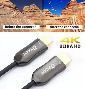 Ultra Slim 150 Feet Fiber Optic HDMI 2.0 Cable 4K 60Ultra Slim 150 Feet Fiber Optic HDMI 2.0 Cable 4K 60Hz 18Gbps for in-Wall Installation 150ft Projector Laptop Computer Monitor TV Camera (46 Meters)