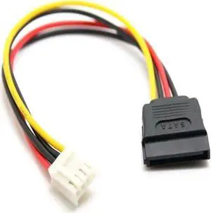 Aomoproing 4Pin FDD Floppy Female to 15Pin SATA Female Adapter Converter Power Leads Cable Cord 18AWG Wire for ITX PC Aomoproing 4Pin FDD Floppy Female to 15Pin SATA Female Adapter Converter Power Leads Cable Cord 18AWG Wire for ITX PC
