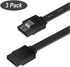 Aomoproing SATA Cable III 3 Pack 6Gbps Straight HDD SDD Data Cable with Locking Latch 16 Inch(40cm) for SATA HDD, SSD, CD Driver, CD Writer Aomoproing SATA Cable III 3 Pack 6Gbps Straight HDD SDD Data Cable with Locking Latch 16 Inch(40cm) for SATA HDD, SSD, CD Driver, CD Writer