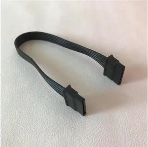 Aomoproing SATA Female to Female Adapter Power Extension Cable for PC Chassis Motherboard Charger Supply Black 20cm