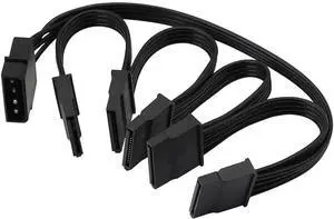 Aomoproing IDE to SATA Power Splitter Cable,LP4 4Pin IDE to 5 x15 Pin SATA Power Conversion Line Extension Y-Cable for Hard Disk Aomoproing IDE to SATA Power Splitter Cable,LP4 4Pin IDE to 5 x15 Pin SATA Power Conversion Line Extension Y-Cable for Hard Disk