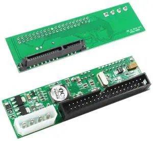Aomoproing 2.5 inch SATA to 3.5 inch IDE Adapter, 2.5 or 3.5 Inch HDD or SSD SATA Hard Drive to 40 Pin 3.5 Inch PATA Desktop Converter Card