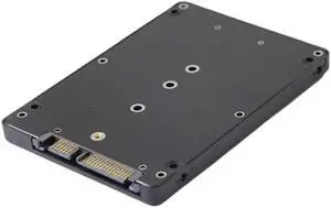 Aomoproing M.2 to 2.5 inch SATA Enclosure,B and M Key SATA Converter,Support 2230 2242 2260 2280 Hard Drive with 7mm Case
