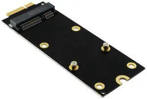 Aomoproing 7+17 pin mSATA to A1398 A1425 (2012 & Early 2013) Adapter for MacBook Pro Retina SSD Replacement, Mini PCIe SATA SSD Converter Card