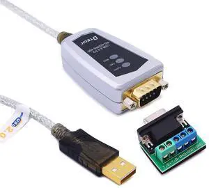 Aomoproing USB to RS422 RS485 Serial Port Converter Adapter Cable with FTDI Chip Supports Windows 11 10 8 7 XP Mac -1.5 Feet