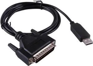Aomoproing USB RS232 to DB25 Cable for Fanuc CNC Control Data Transfering Serial Cable Compatible C-232R US-232R