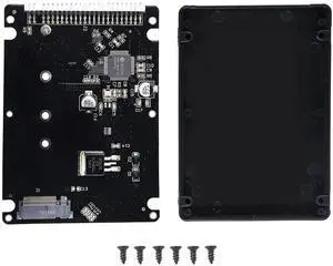 Aomoproing M.2 NGFF SATA SSD to 2.5" IDE 44pin Enclosure Adapter, Black for Notebook LaptopDesktop Computer and More