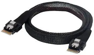 Aomoproing PCI-E Slimline SAS 4.0 SFF-8654 4i 38pin Host to SFF-8654 Slim SAS Target Cable 50cm Aomoproing PCI-E Slimline SAS 4.0 SFF-8654 4i 38pin Host to SFF-8654 Slim SAS Target Cable 50cm