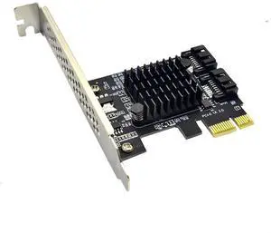 Aomoproing 2 Port SATA III PCIe 3.0 X1 Controller Card, PCI Express to SATA 3.0 6G, Marvell 88SE91XX