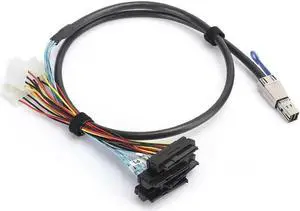 Aomoproing Hard Disk Cable Mini SAS SFF-8644 to SFF-8482 Server Computer Accessories 3.3ft/1m
