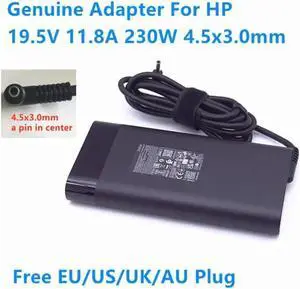 Aomoproing TPN-DA12 19.5V 11.8A 230W 4.5x3.0mm TPN-LA10 M35733-003 AC Adapter For HP OMEN 7 OMEN 6 PRO Laptop Power Supply Charger