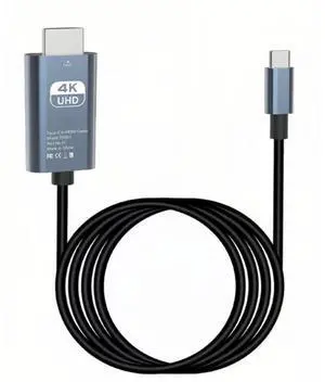 Type-C to HDMI Cable 4K60Hz for Monitor HDMI to USB C Adapter for MAC USBC to HDMI Converter vga for iPad pro USB C to HDMI Adapter for MacBook air USB Type C to HDMI Cord for Chromebook TV(1.8m)