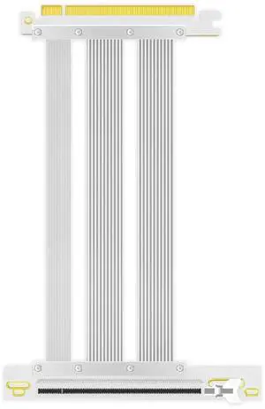 Aomoproing  200mm PCIe 5.0 Riser Cable for RTX5090 RTX4090 RX9070 RX7900, Compatible with PCIe 5.0/4.0 GPUs, 90 Degree Right Angle for Vertical GPU Mount