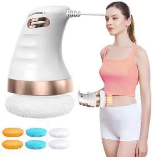 ADBRIM Electric Cellulite Massager-Body Contouring Massager with 6 Skin-Friendly Pads, Handheld Body Massager for Toning The Abdomen, Legs, arms and Thighs