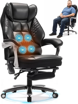 Big and Tall Massage & Heat Office Chair, Ergonomic Gaming Chair Big and Tall Massage & Heat Office Chair, Ergonomic Gaming Chair