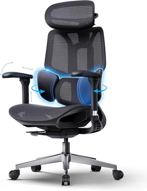 E3 Air 2026 Ergonomic Office Chair, 3-Zone Lumbar Support, Comfy Home Office Chair with Auto Recline, 4D Headrest & Armrests, 140° Tilt for Work & Relax, Black E3 Air 2026 Ergonomic Office Chair, 3-Zone Lumbar Support, Comfy Home Office Chair with Auto Recline, 4D Headrest & Armrests, 140° Tilt for Work & Relax, Black