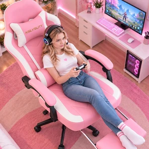 Mistpeople Gaming Chair, Ergonomic High Back Computer Chair with Footrest, Lumbar Support & Pocket Spring Cushion, Comfortable Swivel Home Office Desk Chair for Adults Mistpeople Gaming Chair, Ergonomic High Back Computer Chair with Footrest, Lumbar Support & Pocket Spring Cushion, Comfortable Swivel Home Office Desk Chair for Adults