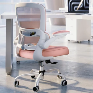 Office Chair - Ergonomic Desk Chair with Adjustable Lumbar Support, Mesh Computer Chair, Executive Chair for Home Office Comfortable Lumbar Support (1, Pink) Office Chair - Ergonomic Desk Chair with Adjustable Lumbar Support, Mesh Computer Chair, Executive Chair for Home Office Comfortable Lumbar Support (1, Pink)