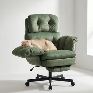 Criss Cross Office Chair with Foot Rest, Big and Tall Office Desk Chairs with Flip Armrests for Pets & Cross Legged Sitting, Comfy Executive Ergonomic Reclining Computer Gaming Vanity Chair, Green Criss Cross Office Chair with Foot Rest, Big and Tall Office Desk Chairs with Flip Armrests for Pets & Cross Legged Sitting, Comfy Executive Ergonomic Reclining Computer Gaming Vanity Chair, Green