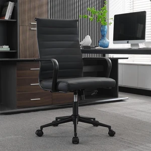 Office Desk Chair Conference Room Chairs Modern Ergonomic Executive Swivel Chair Adjustable Height PU Leather Home Desk Chair with Armrests Comfy Computer Task Chairs with Wheels Office Desk Chair Conference Room Chairs Modern Ergonomic Executive Swivel Chair Adjustable Height PU Leather Home Desk Chair with Armrests Comfy Computer Task Chairs with Wheels