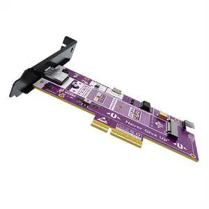P560RPO PCIe 5.0 X16 to M.2 NVMe SSD Adapter Card  128GBps Full-Speed Expansion Board with Aluminum Alloy Heatsink, 10000MB/s Transfer, Stable Signal, Wide Compatibility