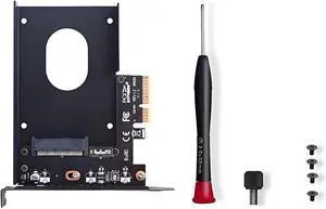PCIe X4 x16 to U.2 NVMe Adapter Card 32Gbps/64Gbps High Speed Expansion Support U.2 SSD Compatible with PCIe X4 X8 X16 Slots (PCIE 3.0 X4 Card)