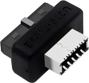 PH73S+ USB Front Panel Adapter 10Gbps Type-E USB 3.0 Front 19PIN to 3.1 USB C Header Support for Motherboard with USB 3.0 USB3.1 19PIN Interface