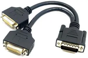 DMS-59Pin 1 to 2 DVI 24+5 Splitter Extension Cable for PC Graphics Card DMS-59Pin 1 to 2 DVI 24+5 Splitter Extension Cable for PC Graphics Card