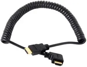 HDMI to HDMI 1.4 Stretch 90 Degree Right Angled Extension Cable 4K@60hz 1.2M