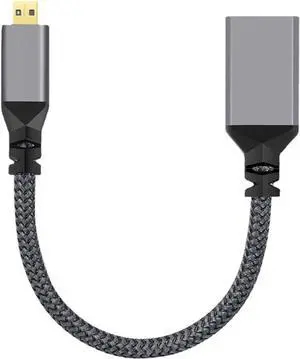 CY Micro HDMI to HDMI Cable,Micro HDMI 1.4 Male to HDMI Female 4K Extension Cable for DV MP4 Camera DC Laptop