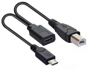 USB C Splitter Multi Charging Cable,USB C 1 to 2 USB B/Micro USB Charge Extension Cable Supports Charging Two Devices at The Same Time 0.98FT/0.3M USB C Splitter Multi Charging Cable,USB C 1 to 2 USB B/Micro USB Charge Extension Cable Supports Charging Two Devices at The Same Time 0.98FT/0.3M
