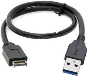 USB 3.0 to USB 3.1 Type E Front Panel Mainboard Header Extension Data Cable 1.64FT/50cm