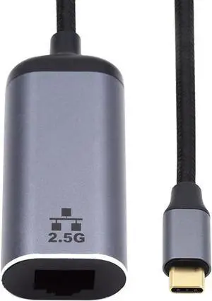 CY USB C to 2.5Gbps Ethernet Adapter,USB 3.1 Type C to RJ45 2500Mbps GBE Gigabit Ethernet Network LAN Cable Adapter for Laptop CY USB C to 2.5Gbps Ethernet Adapter,USB 3.1 Type C to RJ45 2500Mbps GBE Gigabit Ethernet Network LAN Cable Adapter for Laptop