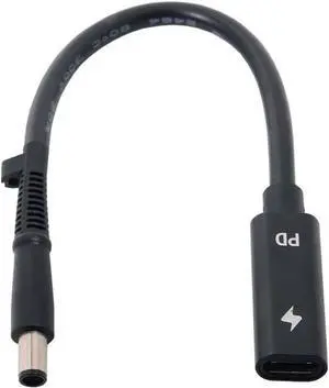 USB C to DC 20V 7.4x5.0mm PD 65W Charge Cable for H-P Laptop Type-C Input to DC 20V Output